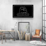 Moosehead Lager Metal Sign Moose Head Art 1
