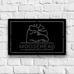 Moosehead Lager Metal Sign Moose Head Art 1