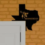 Moosehead Lager Metal Sign Texas State Map 1