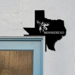 Moosehead Lager Metal Sign Texas State Map 1