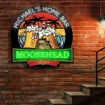 Moosehead Lager Neon Sign Custom Foamy Mug Toast 1