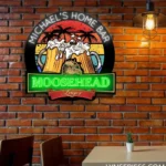 Moosehead Lager Neon Sign Custom Foamy Mug Toast 1