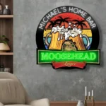Moosehead Lager Neon Sign Custom Foamy Mug Toast 1