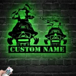 Motorcycle Biker Metal Sign Custom Father Son Snowmobile 1