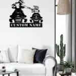 Motorcycle Biker Metal Sign Custom Father Son Snowmobile 1
