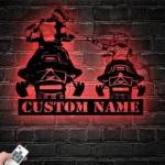 Motorcycle Biker Metal Sign Custom Father Son Snowmobile 1