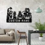 Motorcycle Biker Metal Sign Personalized Family Atv Quad 1