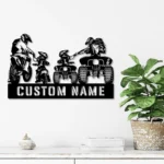 Motorcycle Biker Metal Sign Personalized Family Atv Quad 1