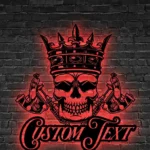 Motorcycle Biker Metal Sign Skeleton Artist Ink Studio 1