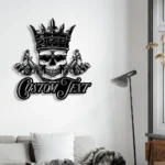 Motorcycle Biker Metal Sign Skeleton Artist Ink Studio 1