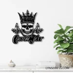 Motorcycle Biker Metal Sign Skeleton Artist Ink Studio 1