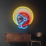 Motorcycle Biker Neon Sign Vintage Astronaut 1