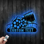 Movies Tv Metal Sign Custom Movie Reel 1