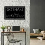 Movies Tv Metal Sign Dc Gotham City Game Room 1