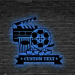 Movies Tv Metal Sign Distinctive Movie And Popcorn 1