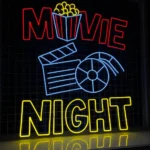 Movies Tv Neon Sign Movie Night Led 1