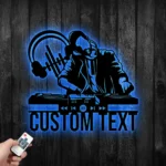 Music Metal Sign Custom Disc Jockey 1