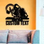 Music Metal Sign Custom Disc Jockey 1