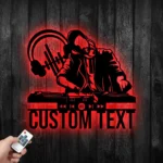 Music Metal Sign Custom Disc Jockey 1