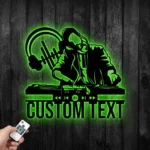 Music Metal Sign Custom Disc Jockey 1