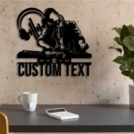 Music Metal Sign Custom Disc Jockey 1