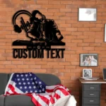 Music Metal Sign Custom Disc Jockey 1