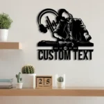 Music Metal Sign Custom Disc Jockey 1