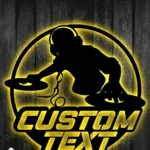 Music Metal Sign Custom Dj Disc Jockey 1