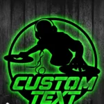 Music Metal Sign Custom Dj Disc Jockey 1