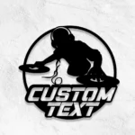Music Metal Sign Custom Dj Disc Jockey 1