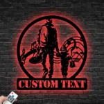 Music Metal Sign Custom Guitar Father And Son 1