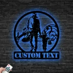 Music Metal Sign Custom Guitar Father And Son 1