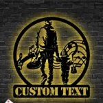 Music Metal Sign Custom Guitar Father And Son 1