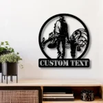 Music Metal Sign Custom Guitar Father And Son 1