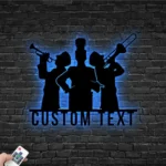 Music Metal Sign Custom Marching Band 1