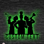 Music Metal Sign Custom Marching Band 1