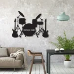 Music Metal Sign Custom Music Band 1