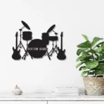 Music Metal Sign Custom Music Band 1