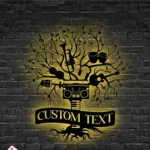 Music Metal Sign Custom Music Tree 1