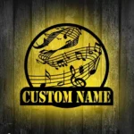 Music Metal Sign Distinctive Music Notes 1