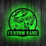 Music Metal Sign Distinctive Music Notes 1