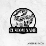 Music Metal Sign Distinctive Music Notes 1