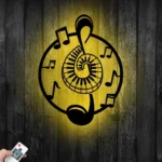 Music Metal Sign Music Notes 1