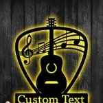Music Metal Sign Personalized Guitar Name 1