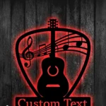 Music Metal Sign Personalized Guitar Name 1