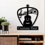 Music Metal Sign Personalized Guitar Name 1