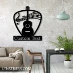 Music Metal Sign Personalized Guitar Name 1