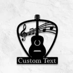 Music Metal Sign Personalized Guitar Name 1