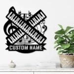 Music Metal Sign Personalized Melodica Player Name 1