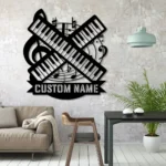 Music Metal Sign Personalized Melodica Player Name 1